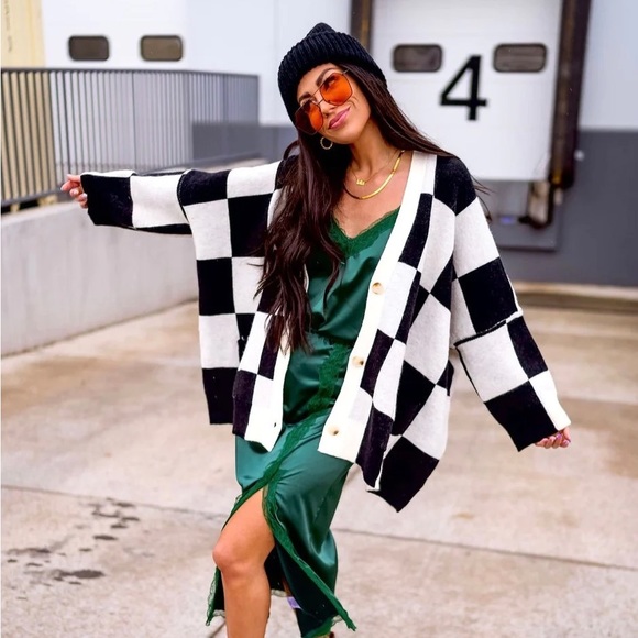 Dressed in LALA Sweaters - DRESSED IN LALA cardigan S/M